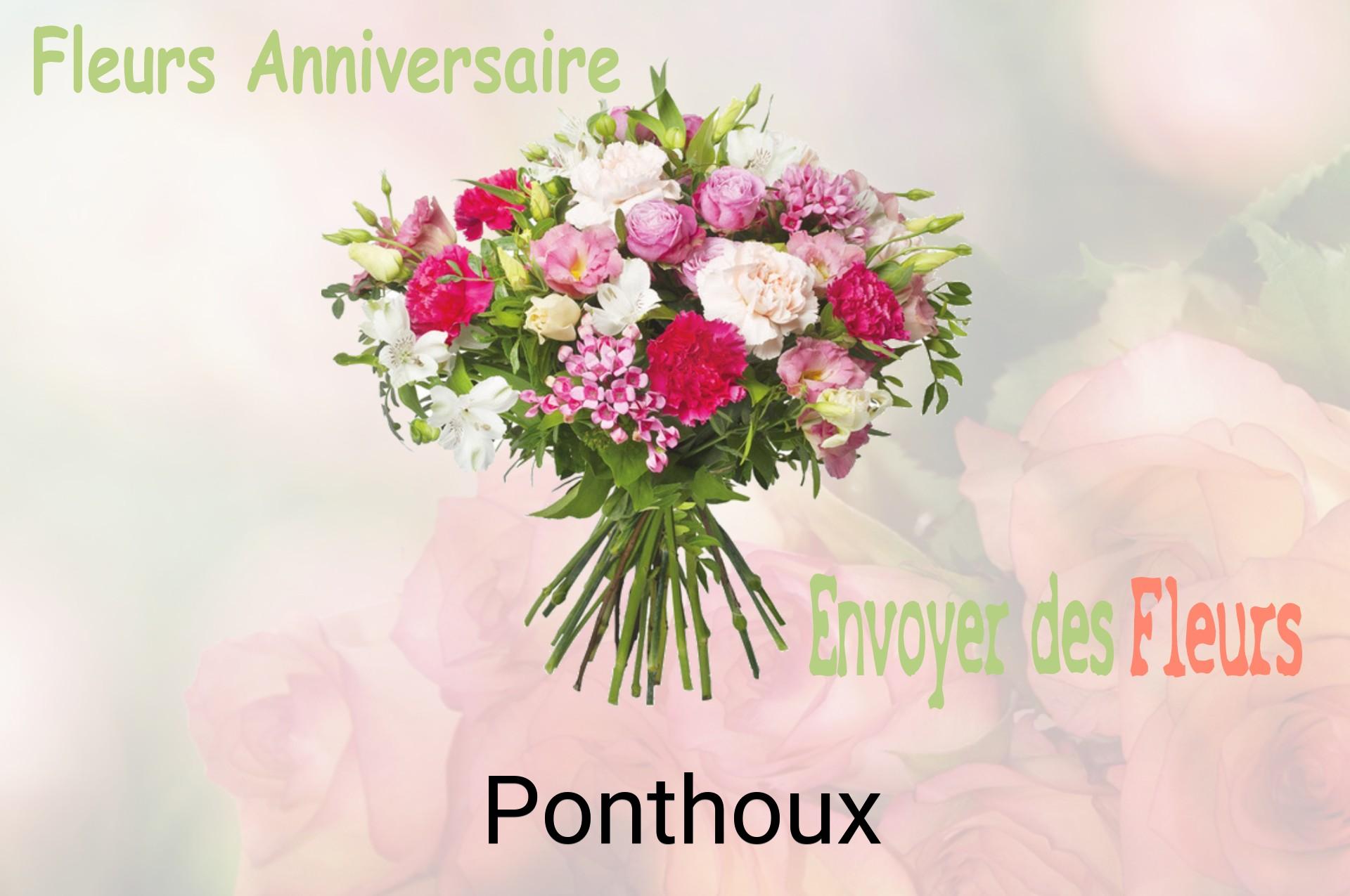 Bouquet de fleurs d’anniversaire livré à Ponthoux