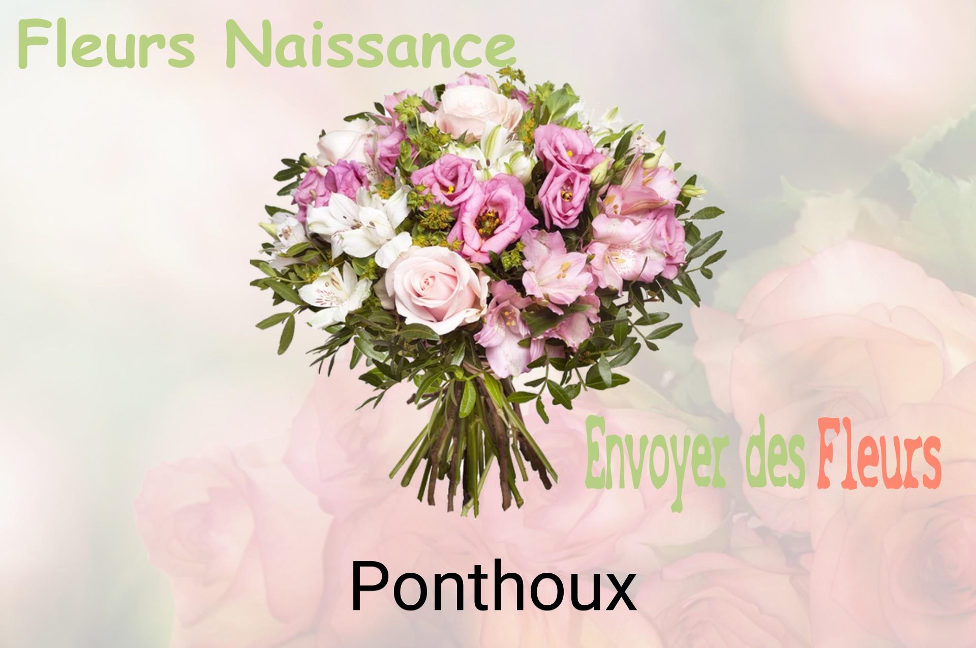 Bouquet de fleurs de naissance livré à Ponthoux